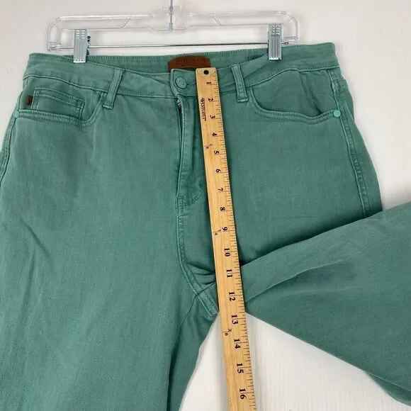 Judy Blue Women’s High Waist Wide Leg Jeans Tummy Control Top Size 15/32 Stretch - Picture 4 of 12